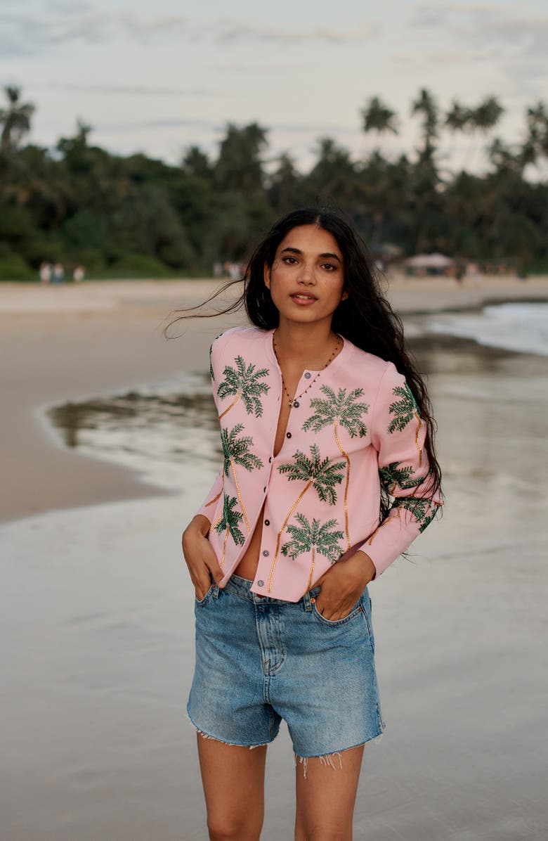 Boden Bead Embellished Cardigan, Alternate, color,