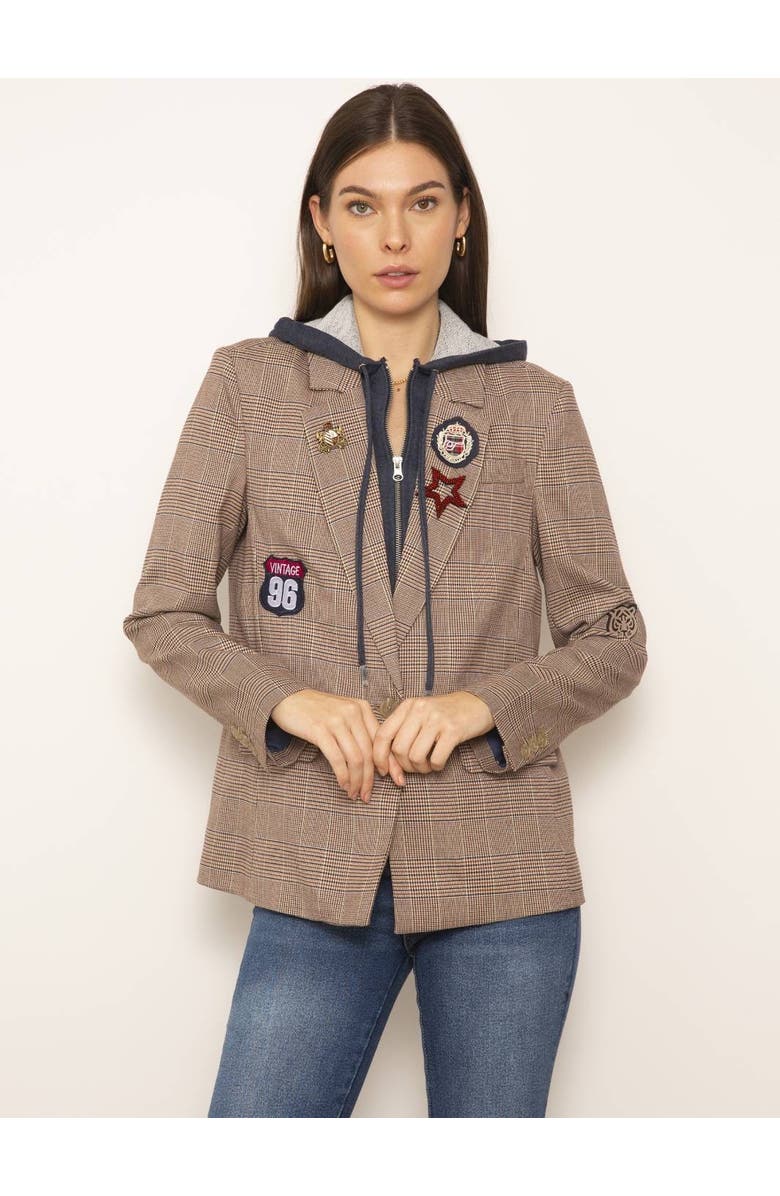 Central Park West Amari Plaid Dickie Blazer, Main, color,