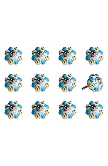 Kinetic 12-pack Knobs In White Fine Line