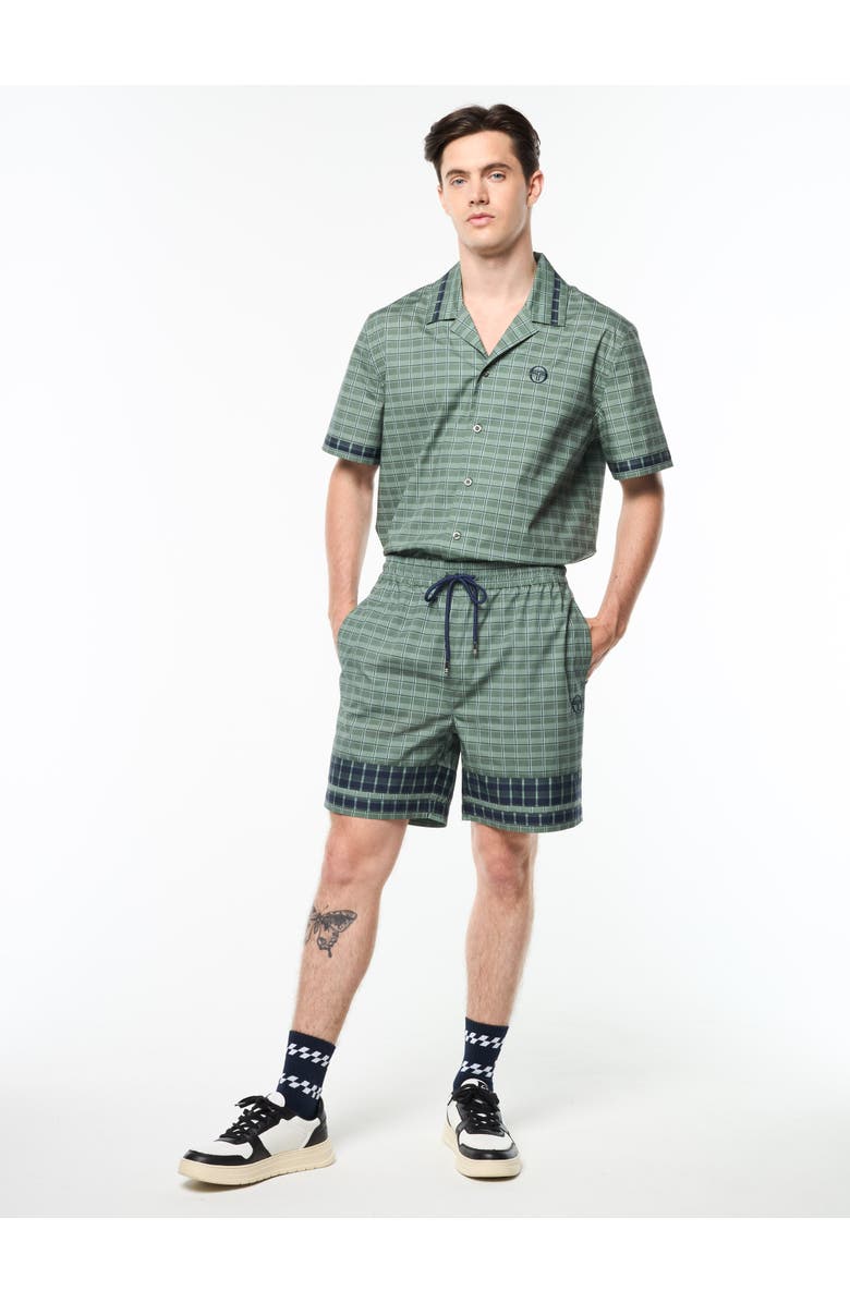 Sergio Tacchini Quadretto Cabana Short, Alternate, color, Duck Green