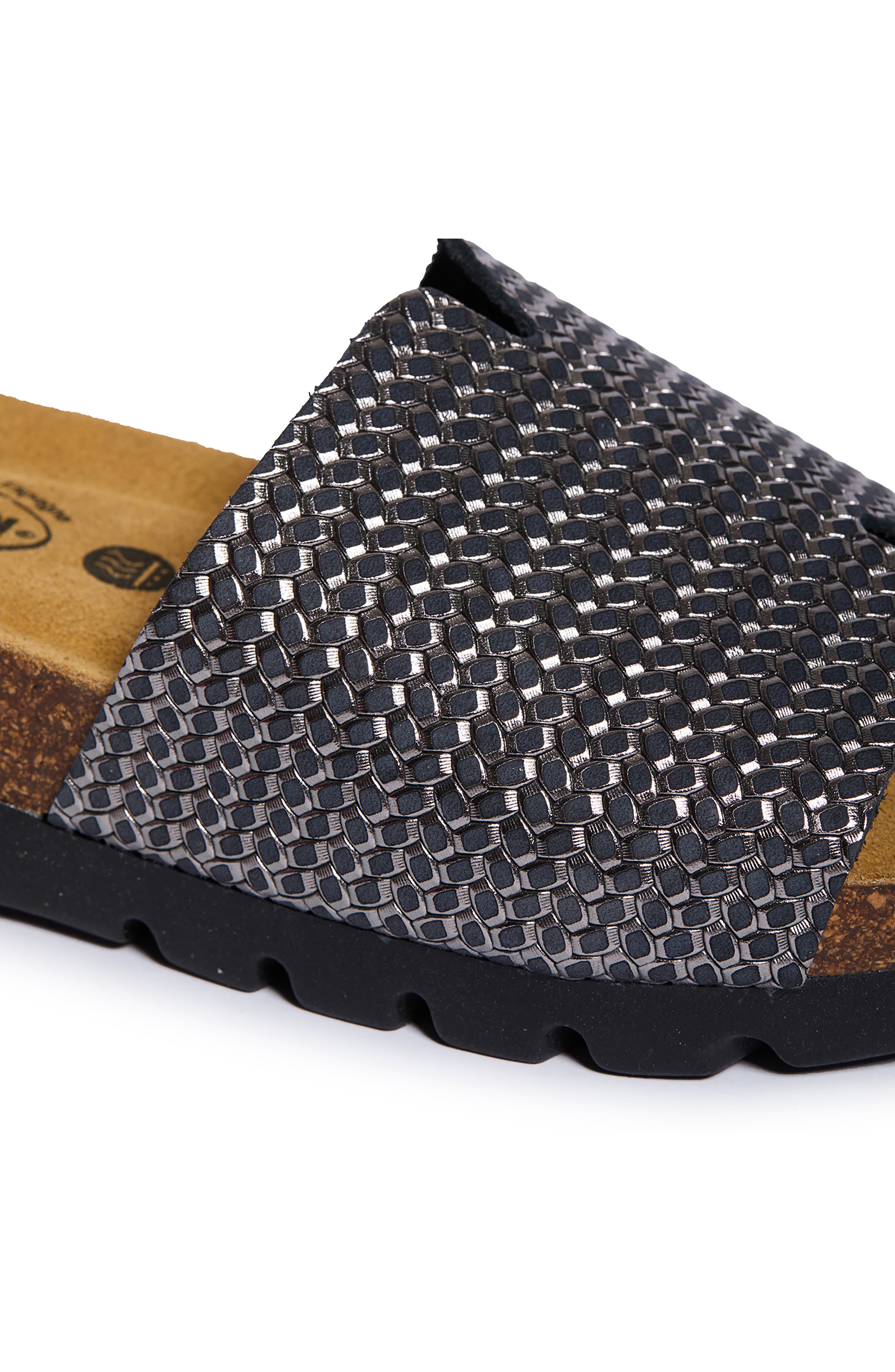 Celeste Slide Sandal, Alternate, color, FIJI NIQUEL