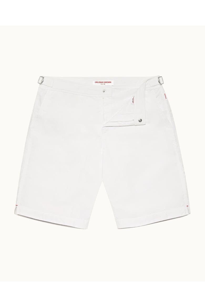 Dane Longest-Length Swim Shorts, Alternate, color, White