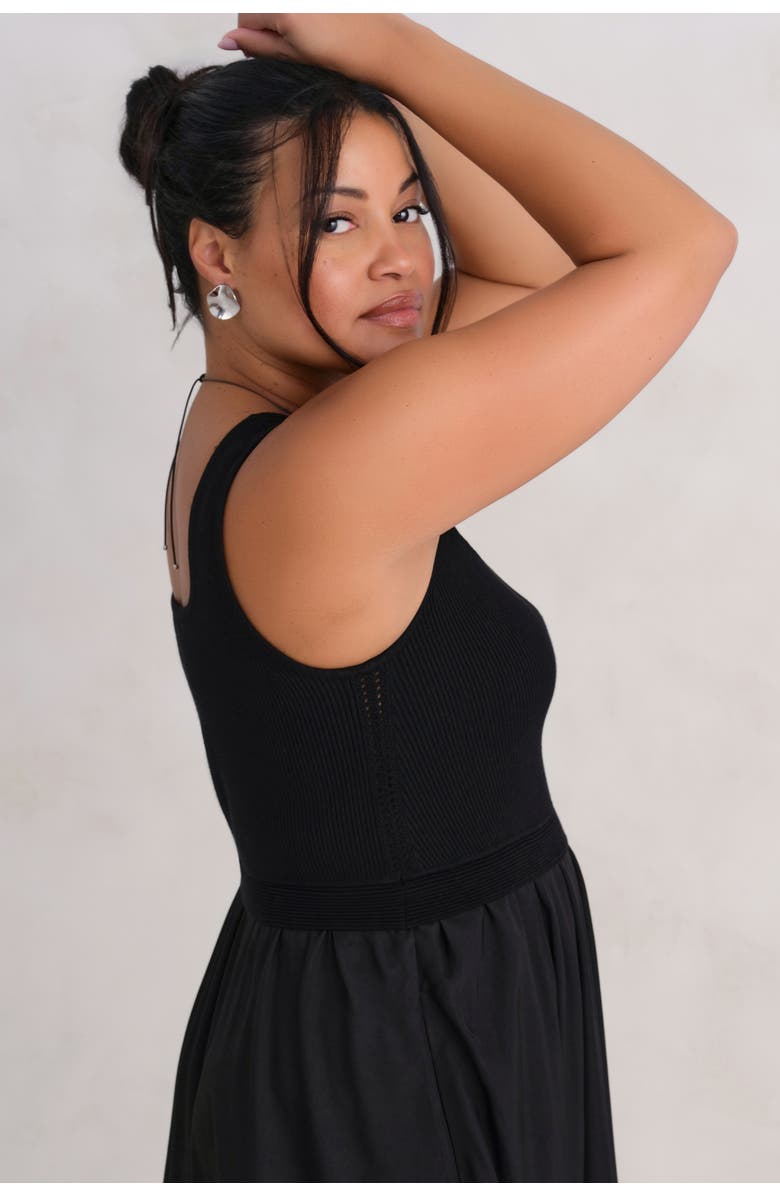 KADA The Mixed Media Dress - Buttercup, Alternate, color, Ink