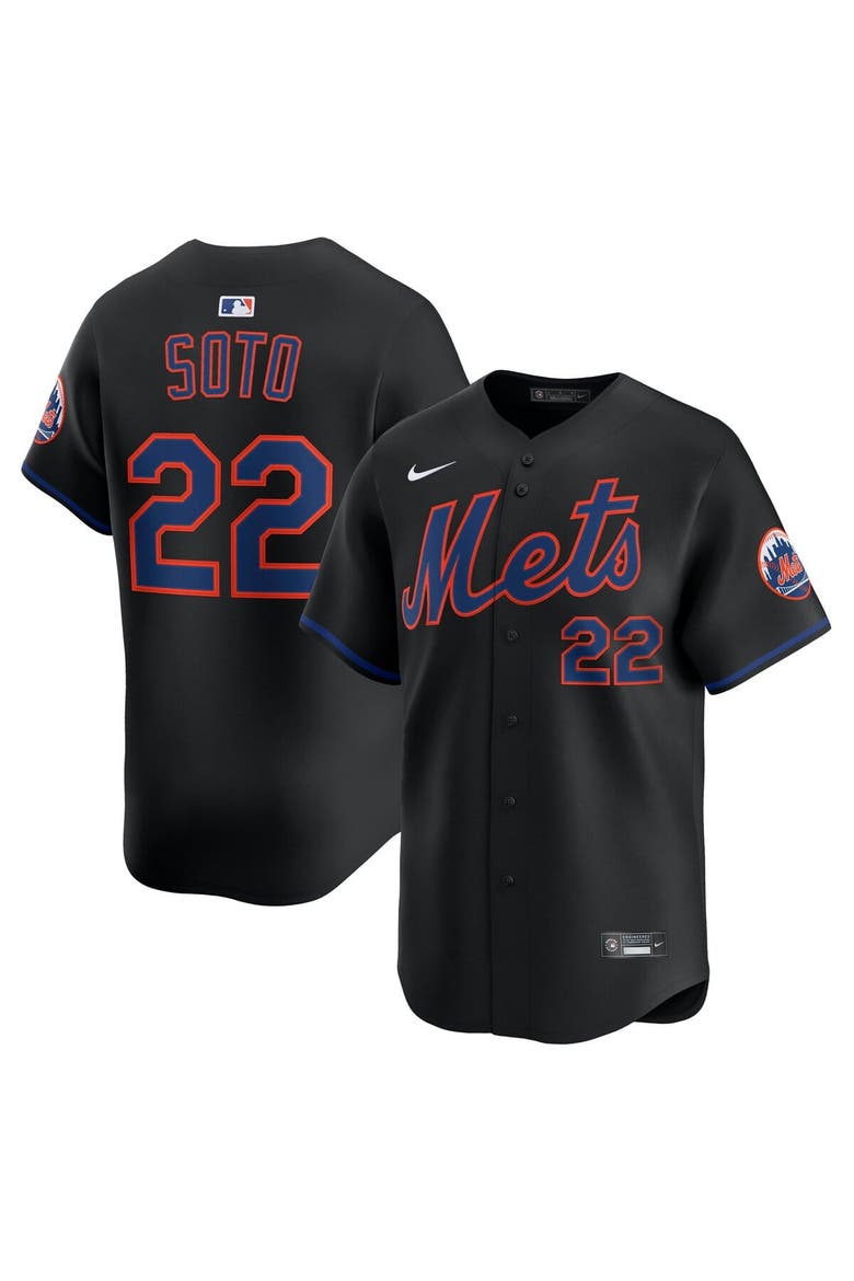 Men's Nike Juan Soto Black New York Mets Alternate Limited Player Jersey, Alternate, color, Black