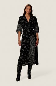 Rebecca Taylor Poppy Print Mix Dress