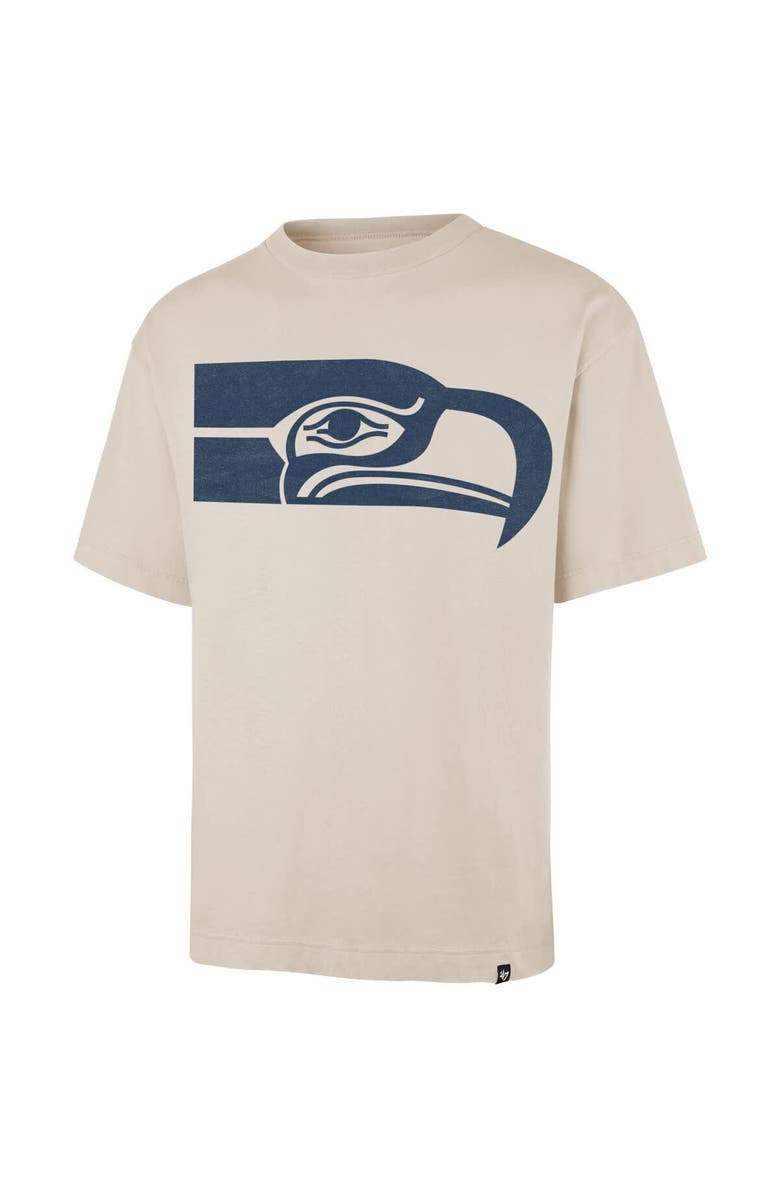 '47 Men's '47 Tan Seattle Seahawks Bouldering Imprint Ravine Foundation Throwback T-Shirt, Alternate, color, Tan