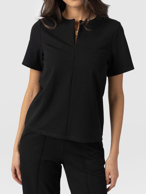 Saint + Sofia Keller Zip Up Tee