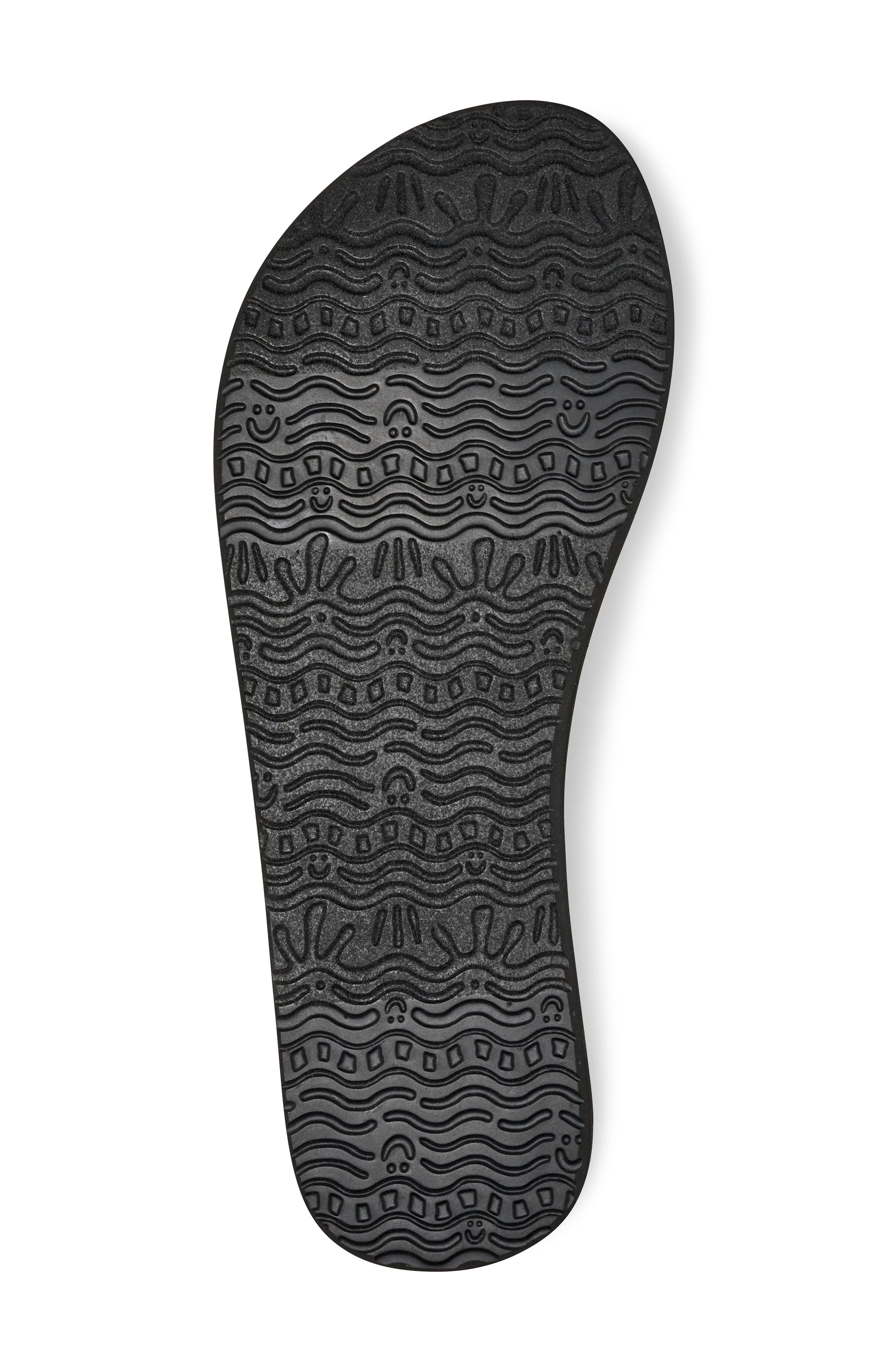 Sanuk Yoga Sandy II Flip Flop, Alternate, color, Silver
