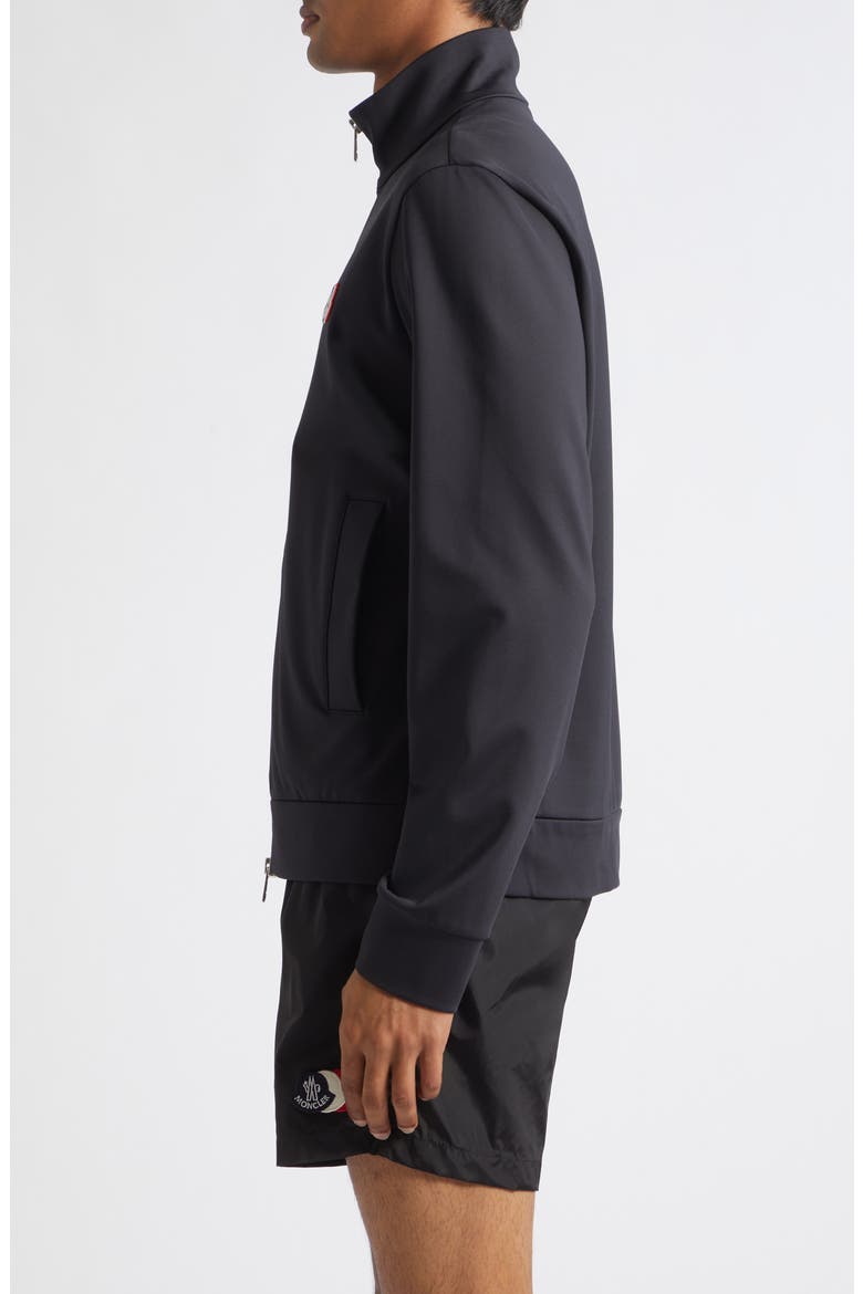 Nylon Blend Track Jacket, Alternate, color, GREYISH NAVY