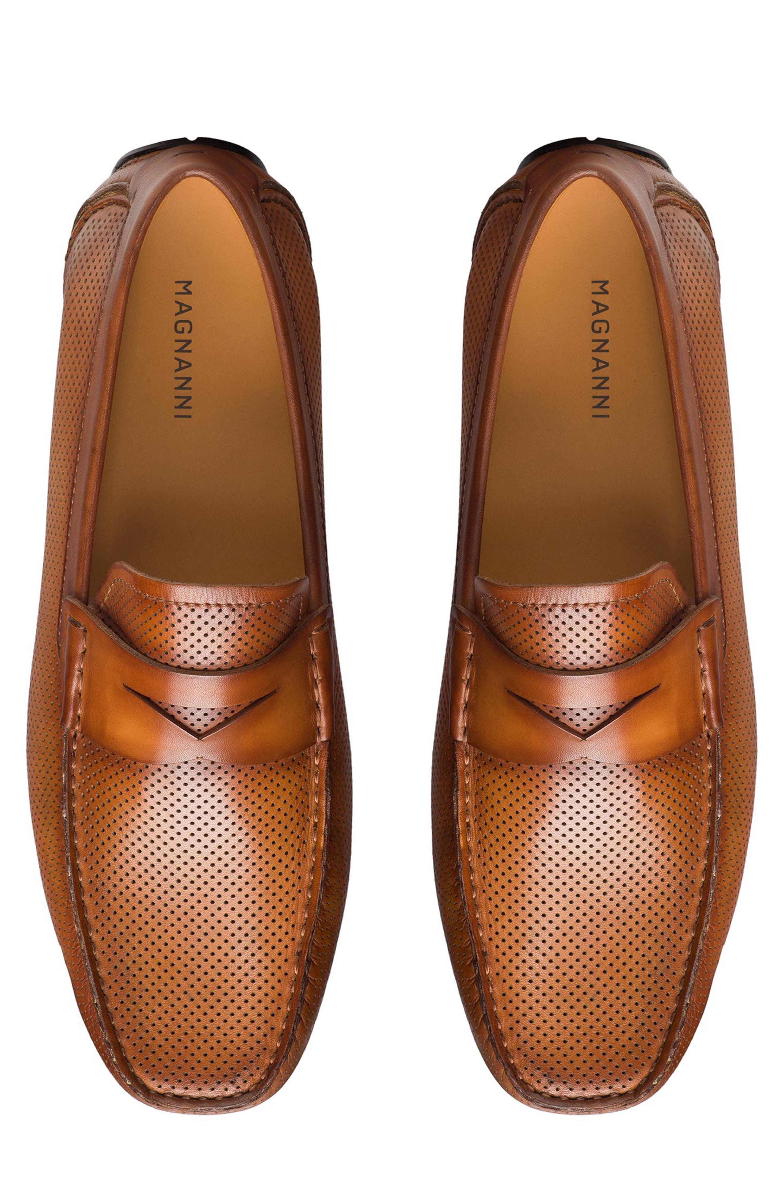 Magnanni Cole Perforated Loafer, Alternate, color, 