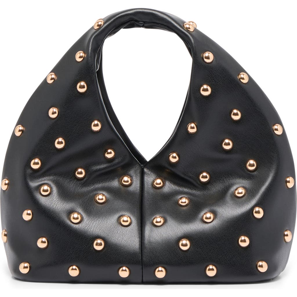 Dolce Vita Dahlia Studded Faux Leather Shoulder Bag In Black