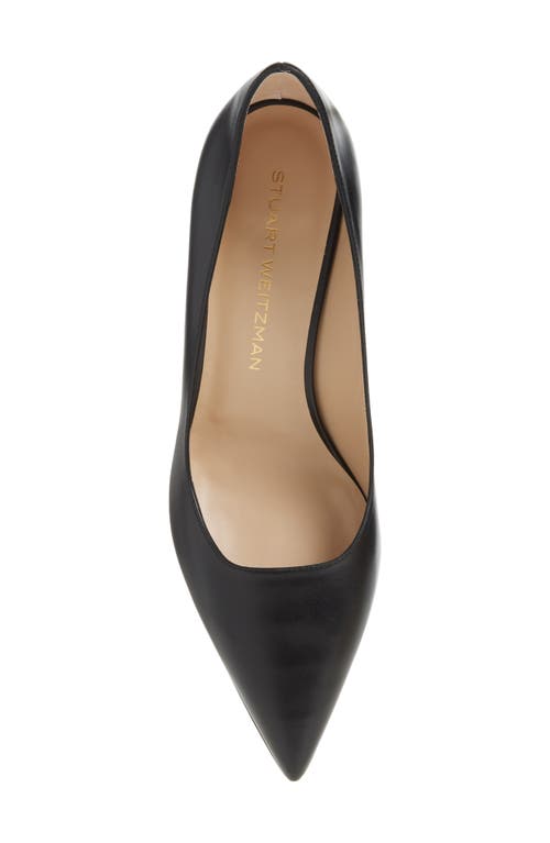 Stuart Weitzman 'stuart Power 75 Pointed Toe Pump In Black