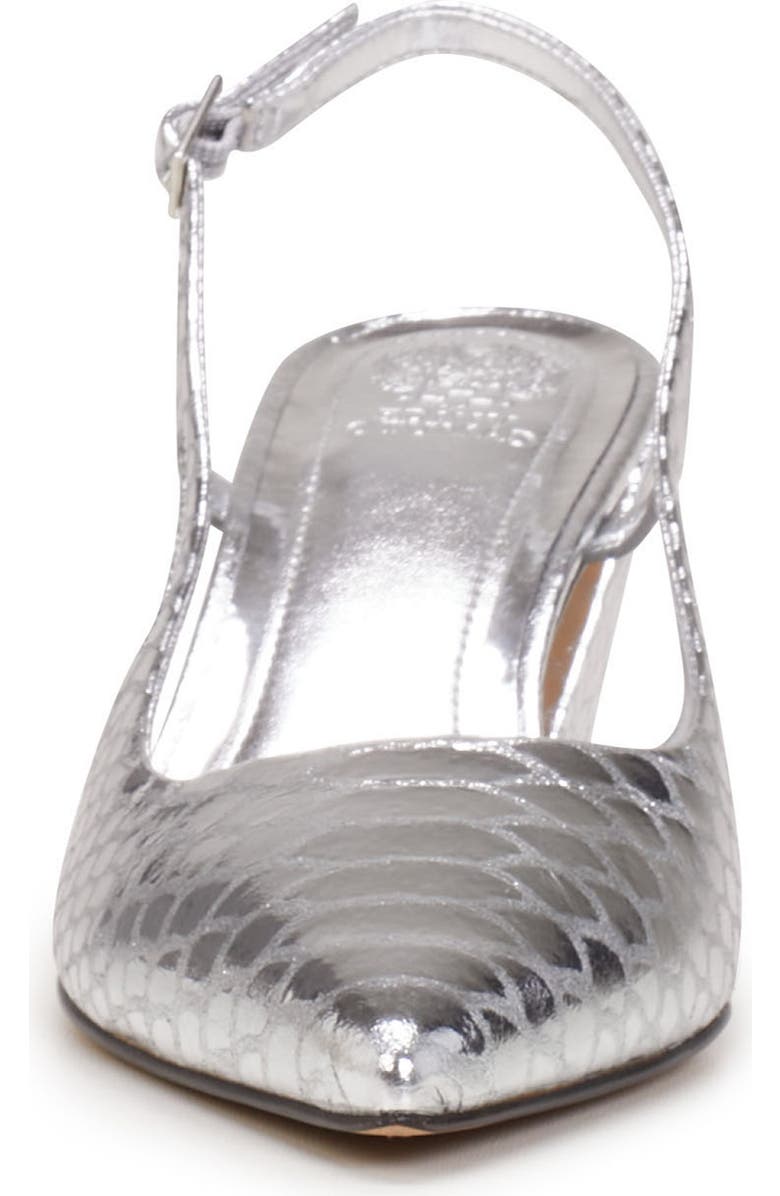Vince Camuto Sindree Slingback Pointed Toe Pump, Alternate, color, Silver
