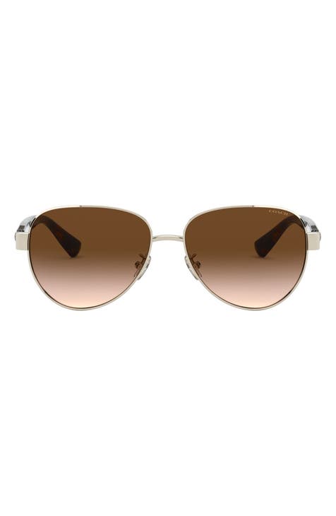 Women s COACH Aviator Sunglasses Nordstrom