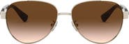 COACH 57mm Gradient Aviator Sunglasses