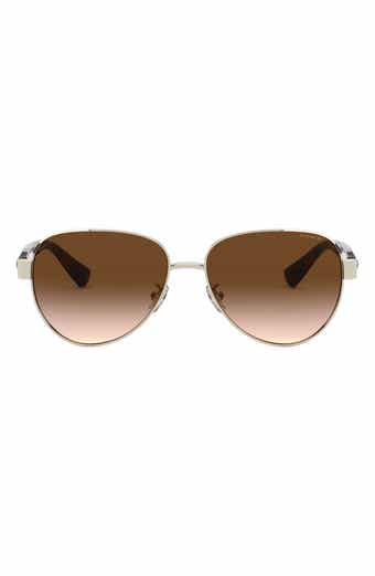 COACH 56mm Aviator Sunglasses Nordstrom