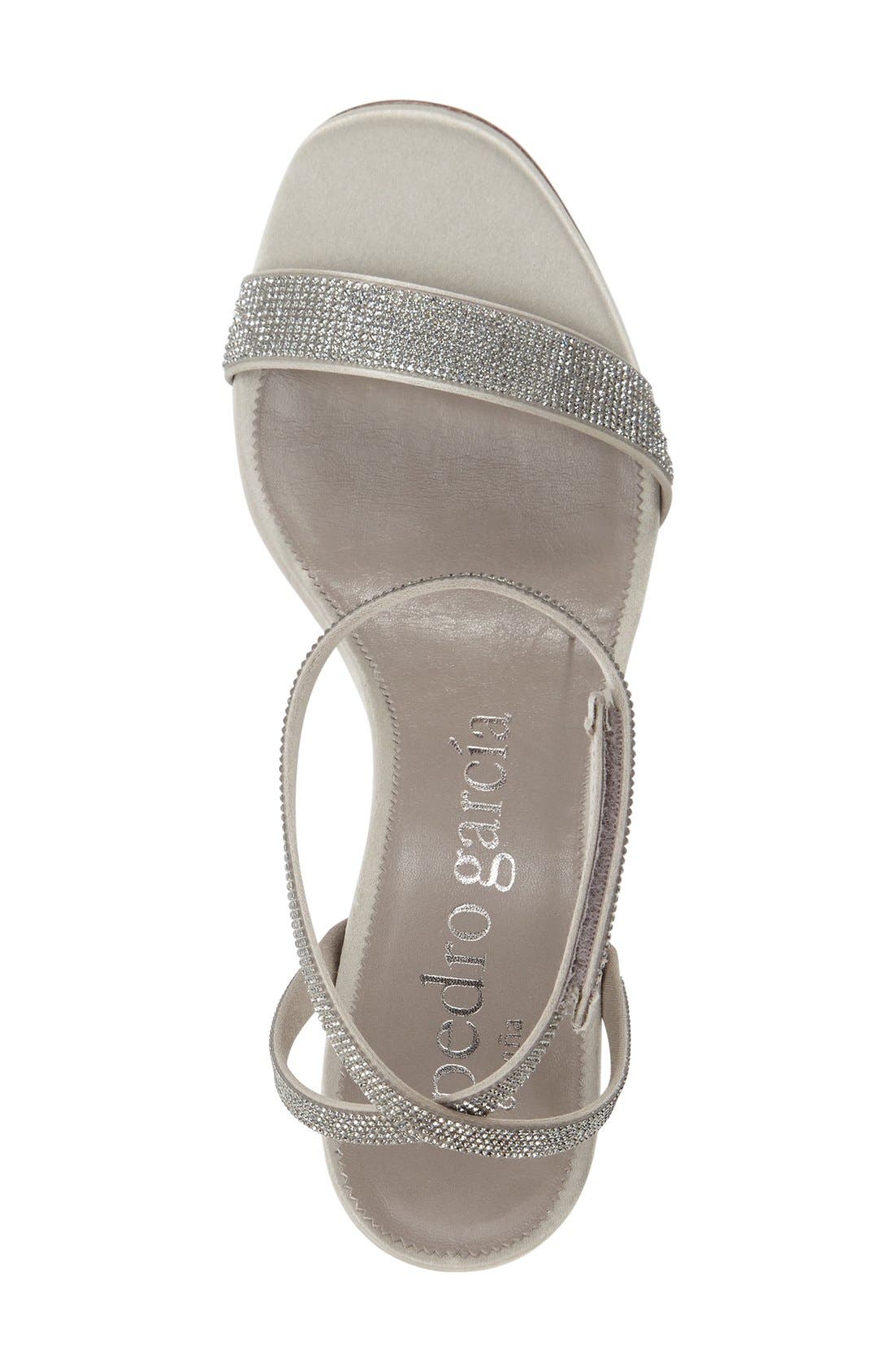 Xela Block Heel Sandal, Alternate, color, SILVER SATIN