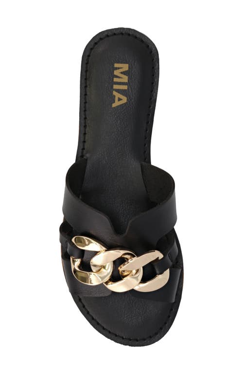 Mia Venetia Slide Sandal In Black