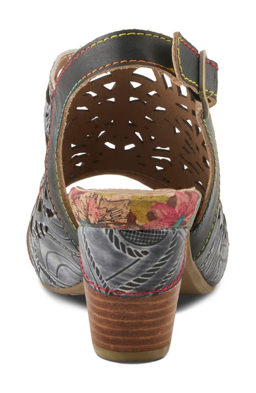 L'artiste By Spring Step Eclipsing Slingback Sandal In Black Multi