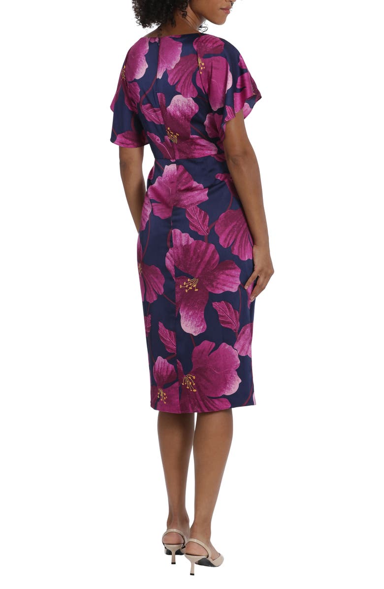 Maggy London Dolman Sleeve Faux Wrap Dress, Alternate, color, 