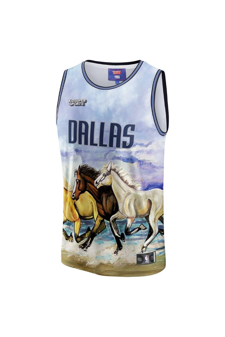 Unisex NBA & KidSuper Studios by Fanatics Blue Dallas Mavericks Hometown Jersey, Alternate, color, Blue