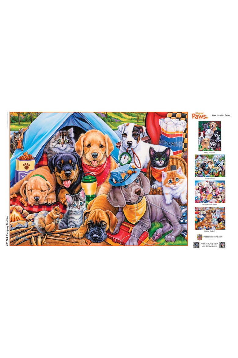 Camping Buddies 300 Piece Jigsaw Puzzle, Alternate, color, Multicolor