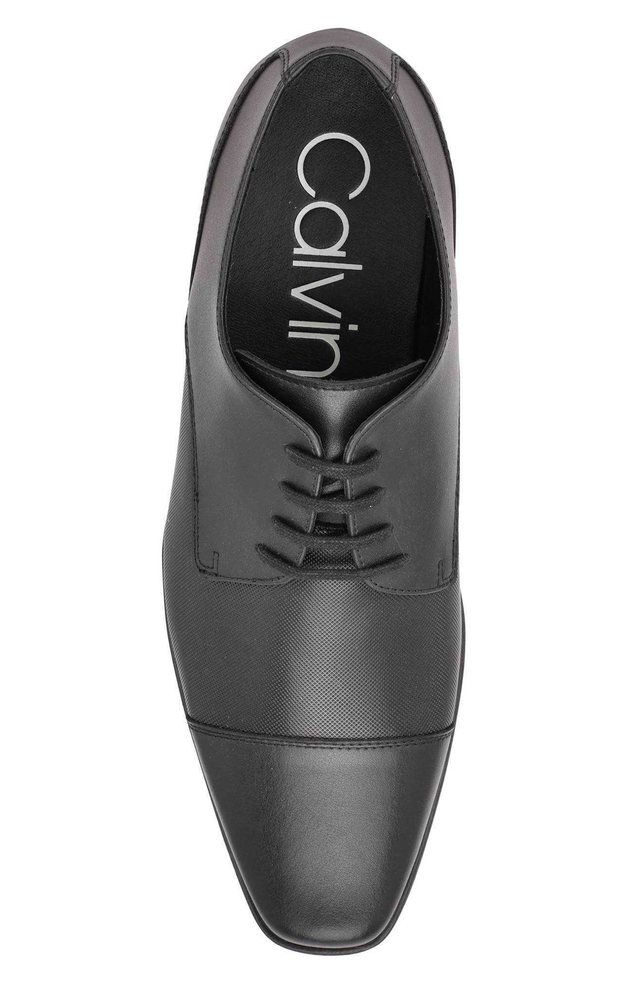 Bram Leather Derby, Alternate, color, BLACK LEATHER