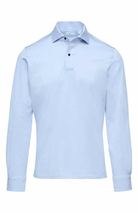 Jacquard Luxe Long Sleeve Polo