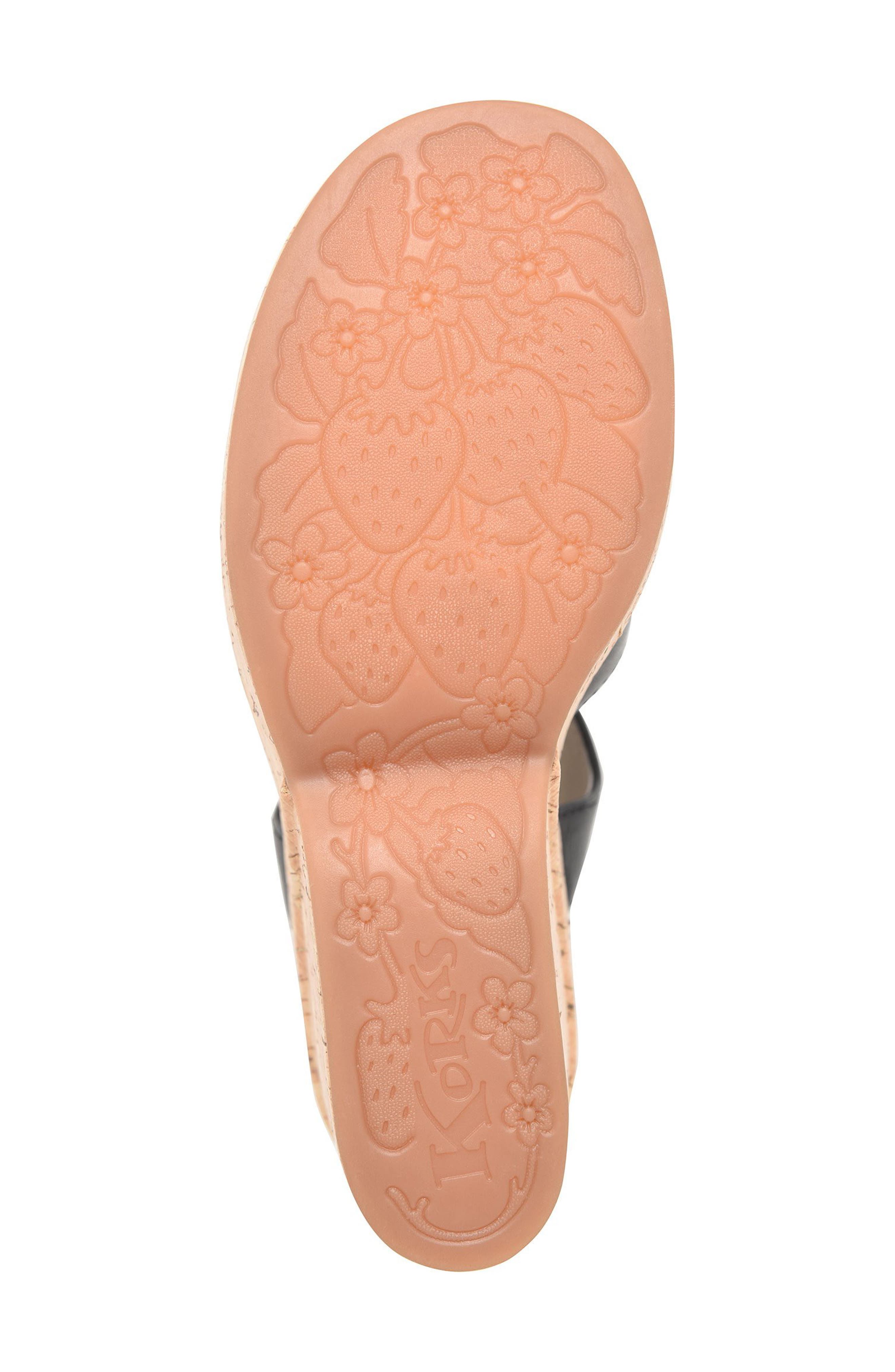 KORKS Babette II Wedge Sandal, Alternate, color, Black