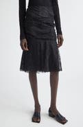 Junya Watanabe Nylon & Cotton Raschel Lace Skirt