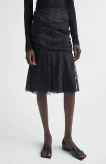 Nylon & Cotton Raschel Lace Skirt