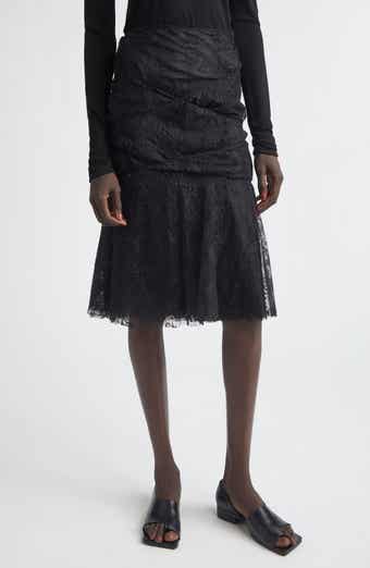 Nylon & Cotton Raschel Lace Skirt