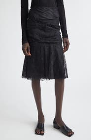 Junya Watanabe Nylon & Cotton Raschel Lace Skirt