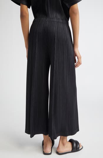 Pleats Please Issey Miyake Thicker Bottoms 1 Pleated Crop Wide Leg