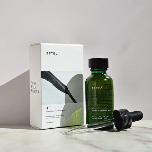Esteli Sí Vitamin C Serum Face In Dark Green