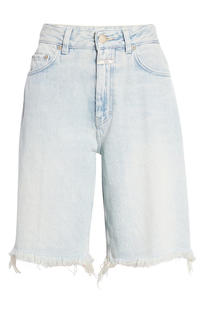 Closed Straight Leg Long Denim Shorts, Alternate, color, 