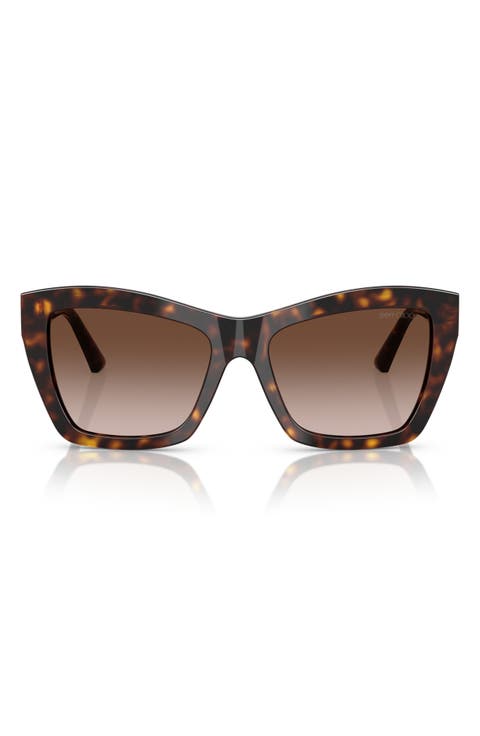 54mm Gradient Cat Eye Sunglasses