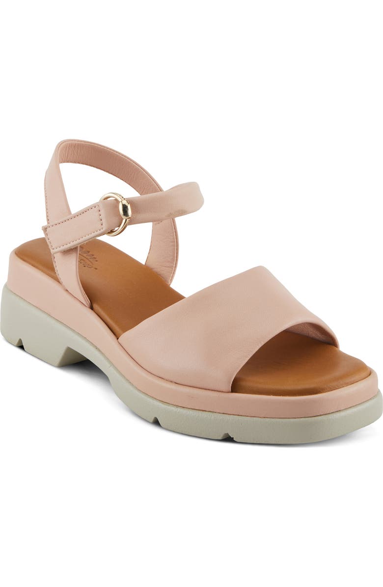 Spring Step Huntington Ankle Strap Platform Sandal, Main, color, Blush
