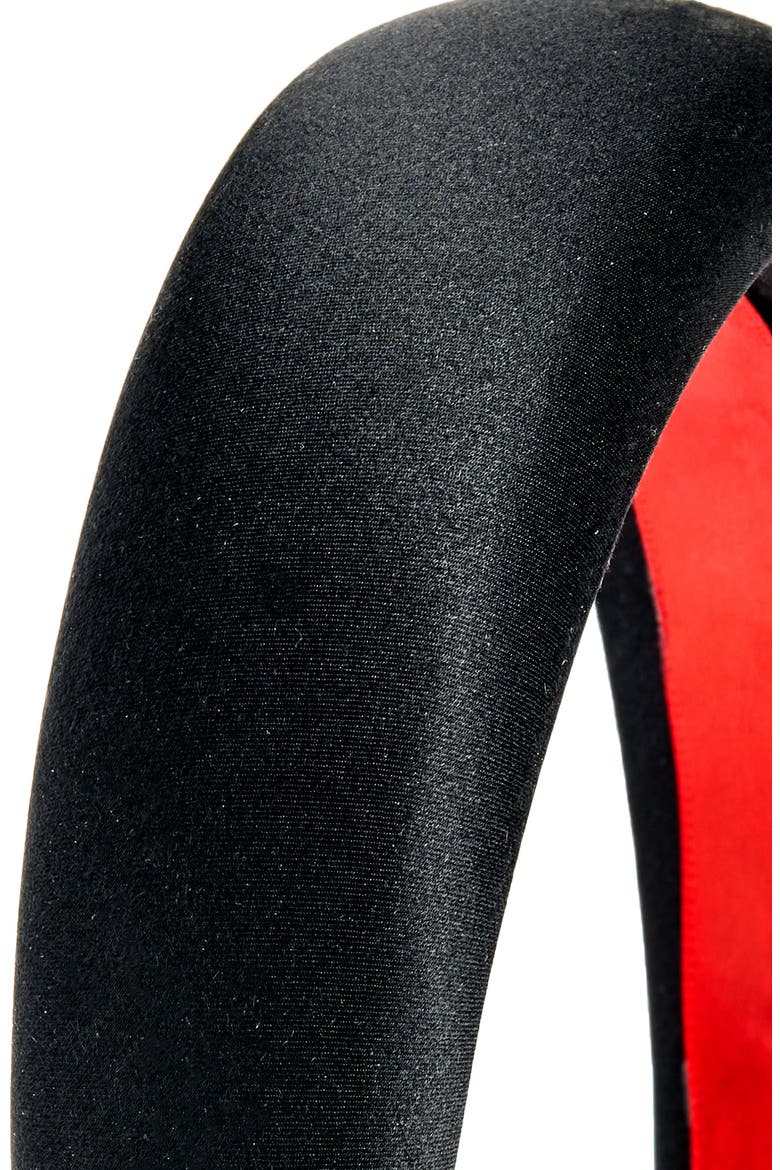 Silk Headband, Alternate, color, BLACK
