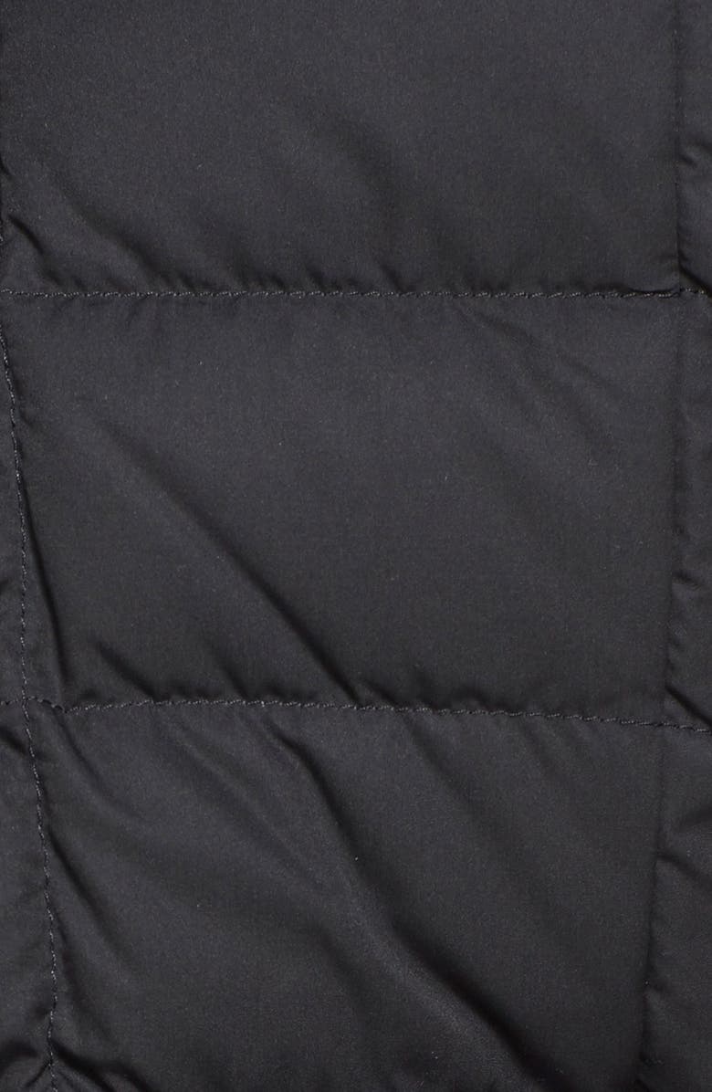 The North Face Quilted Goose Down Vest with Removable Faux Fur Trim, Alternate, color,