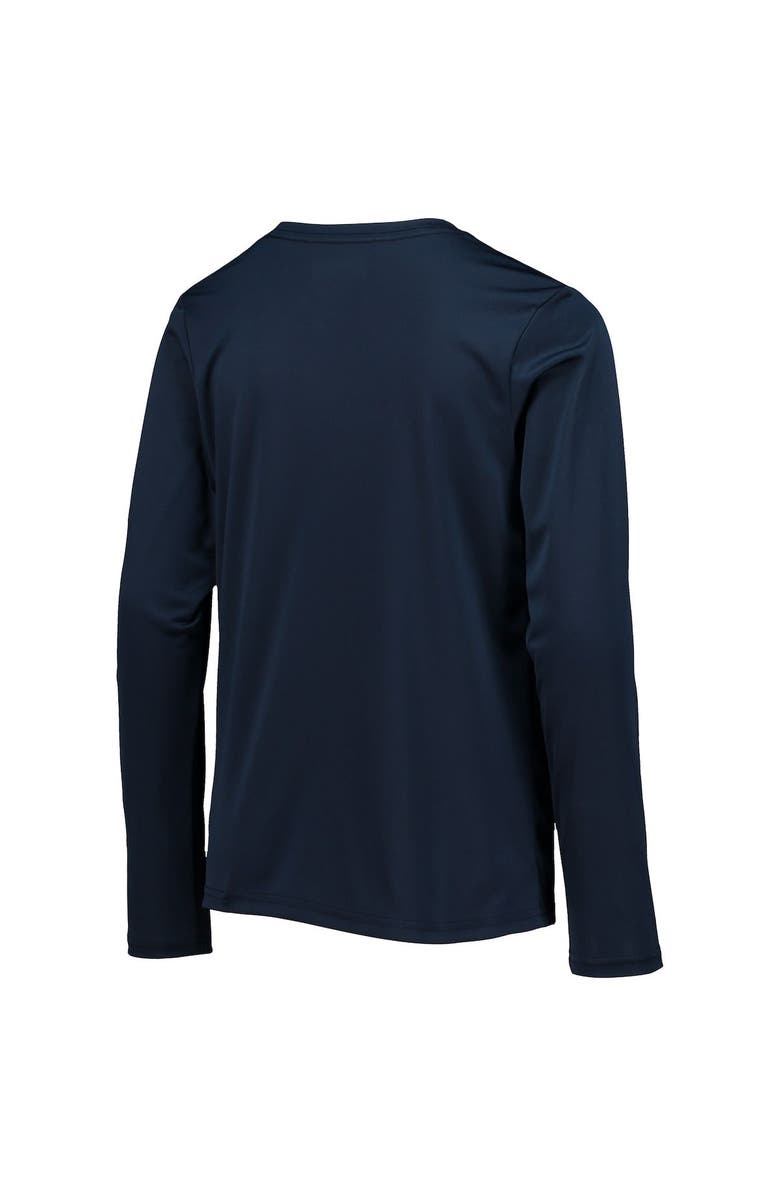 Columbia Youth Columbia Navy/White Dallas Cowboys Terminal Tackle Omni-Shade Long Sleeve T-Shirt, Alternate, color, 