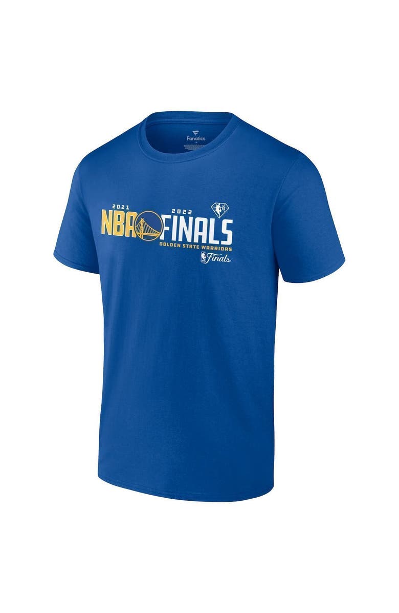 FANATICS Men's Fanatics Branded Royal Golden State Warriors 2022 NBA Finals See The Court T-Shirt, Alternate, color,