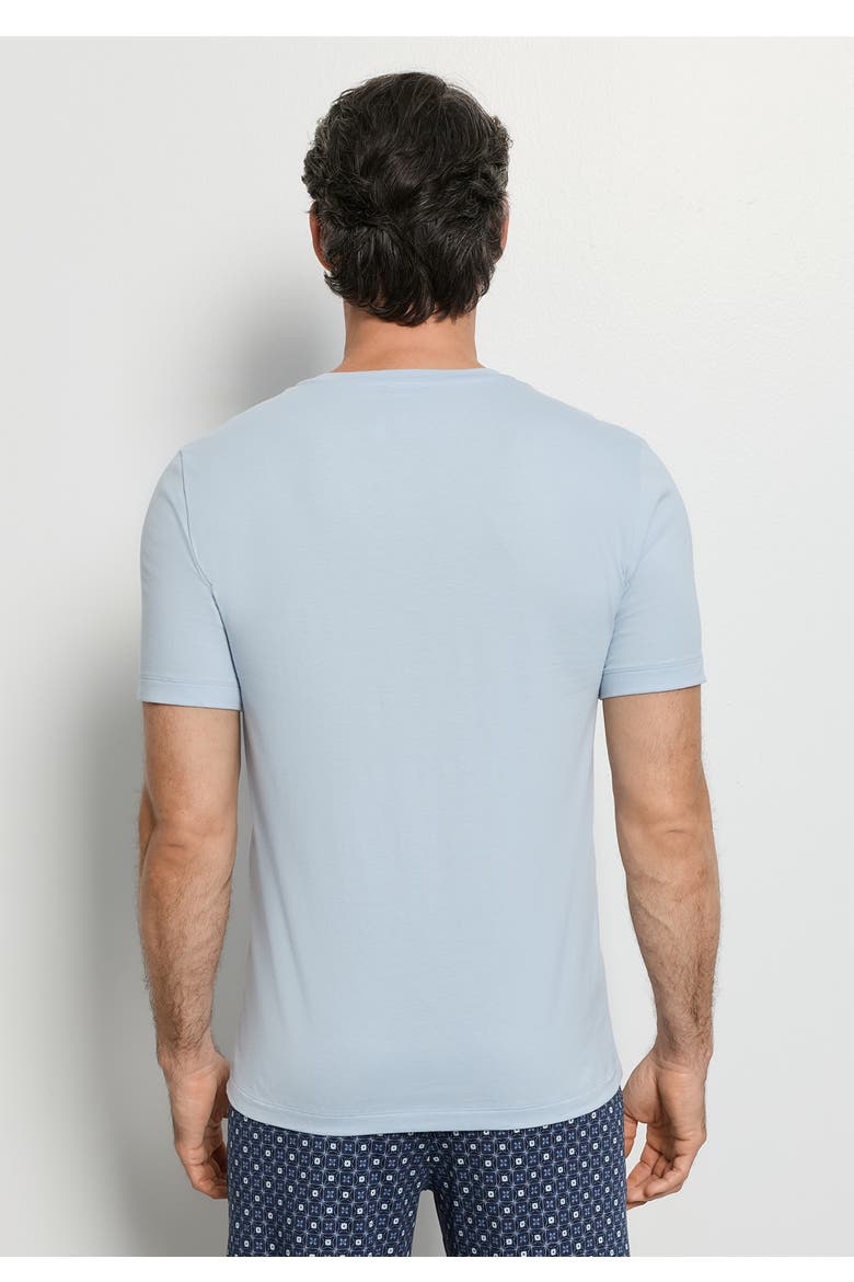 Living Shirts Cotton V-Neck T-Shirt, Alternate, color, Blue Lagoon