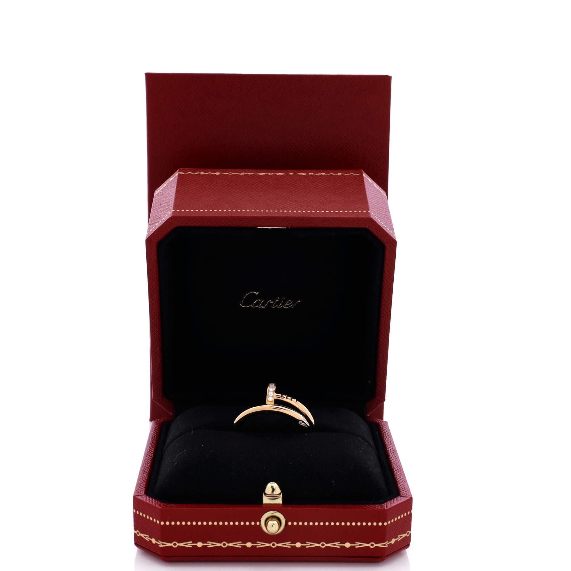 Juste un Clou Ring 18K Yellow Gold and Diamonds, Alternate, color, Metallic Gold