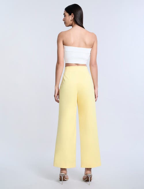 Bcbg High Waist Cropped Pant In Yellow