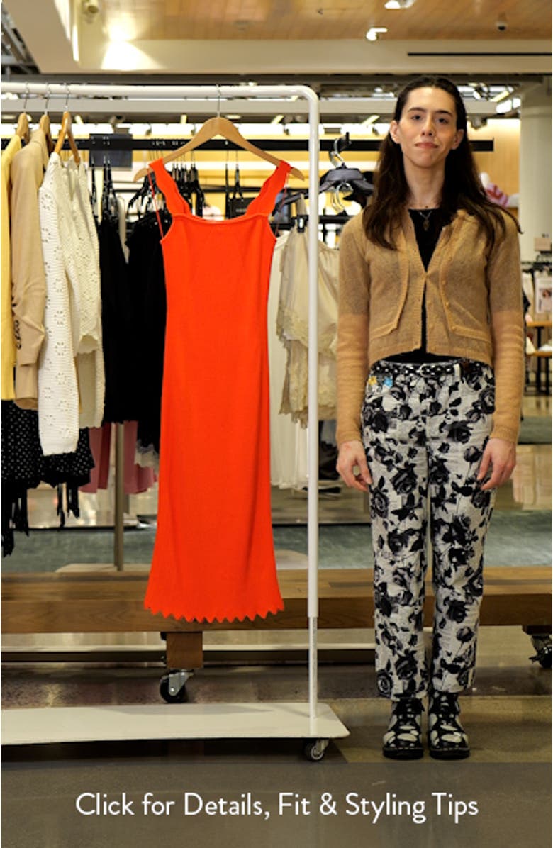 Kira Rib Scallop Hem Dress, sales video thumbnail