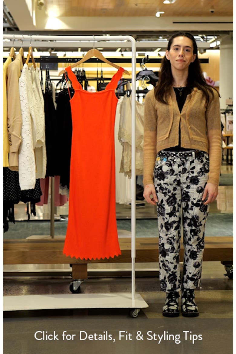 Kira Rib Scallop Hem Dress video