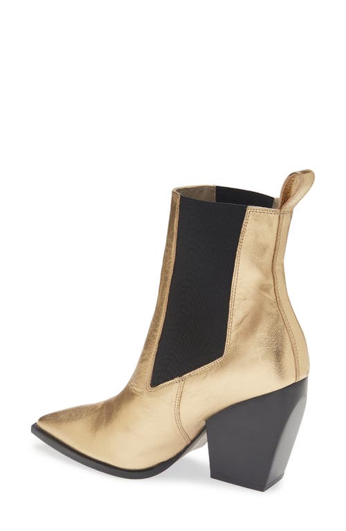 Allsaints Ria Metallic Chelsea Boot In Gold