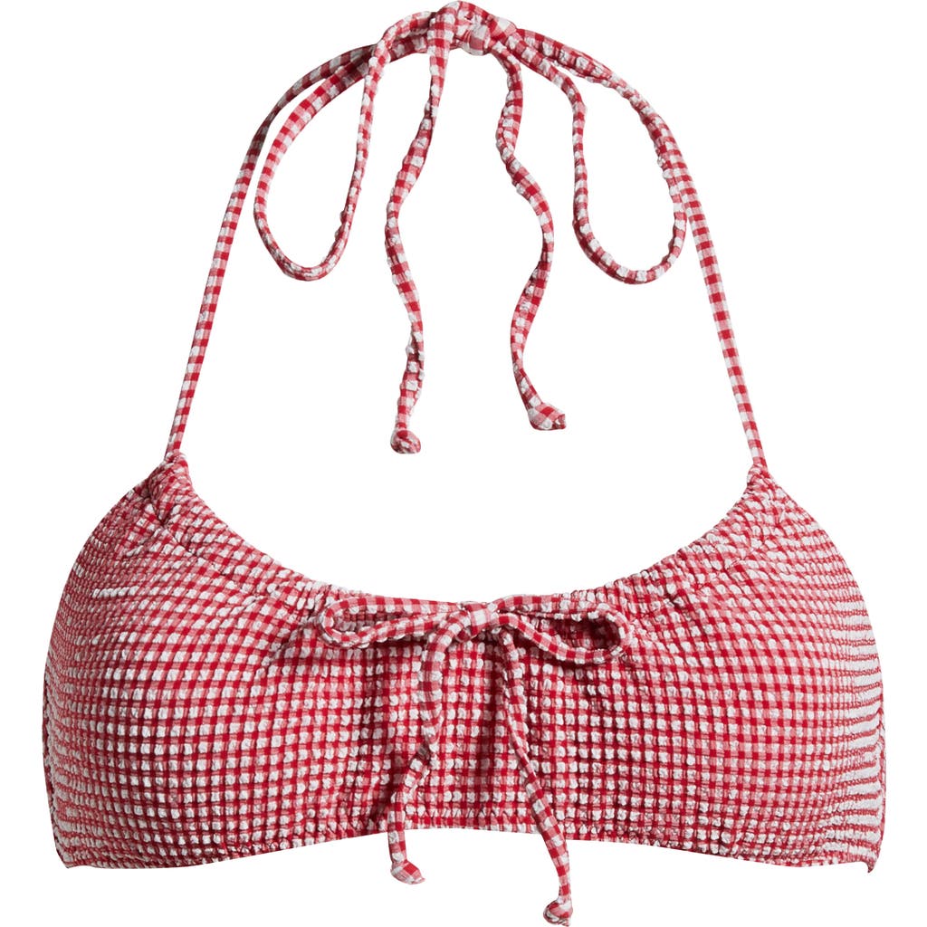 PACSUN PACSUN REBECCA GINGHAM BIKINI TOP
