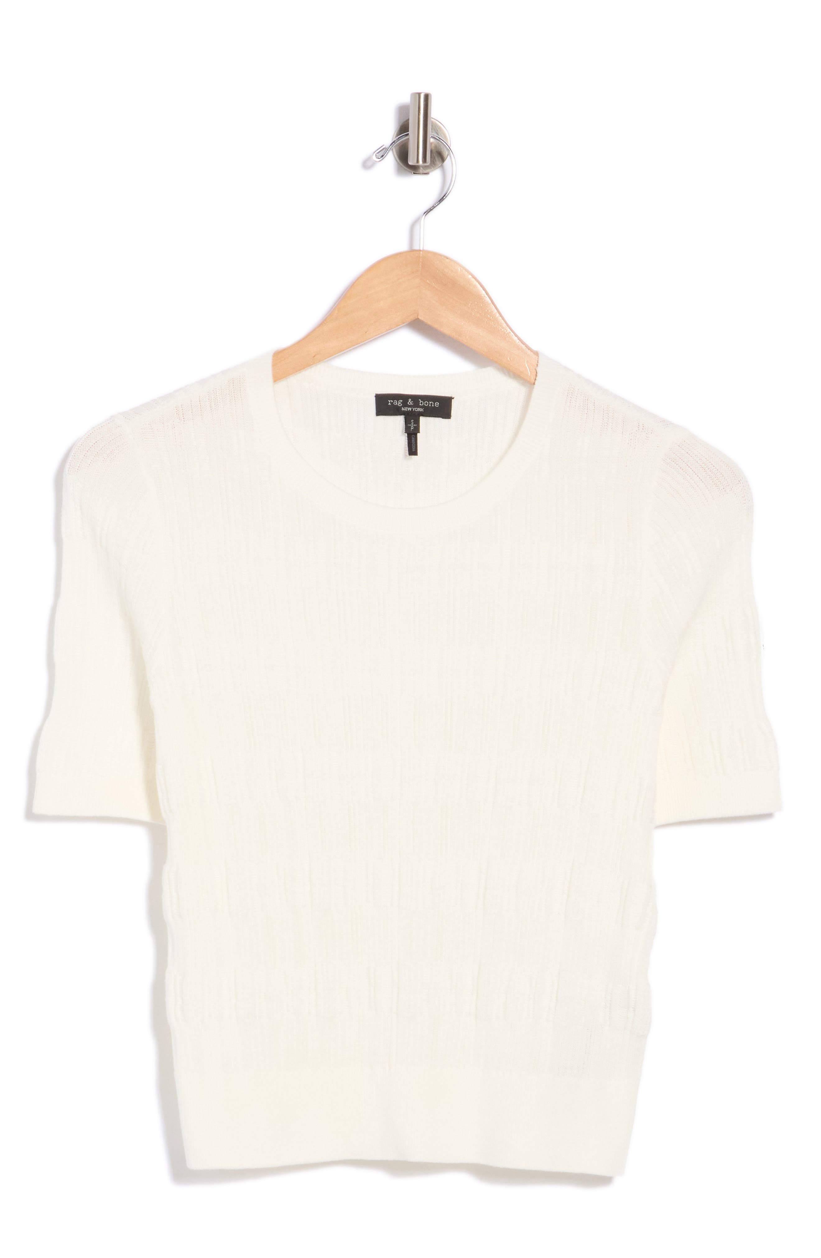 Ren Plaid Crewneck Short Sleeve Sweater